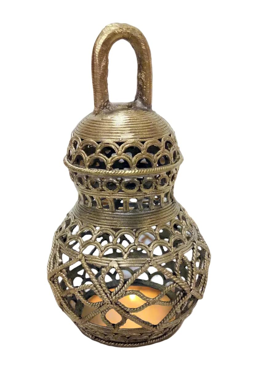 Brass Handmade dhokra Tea Light Holder for Home décor/Gift Item